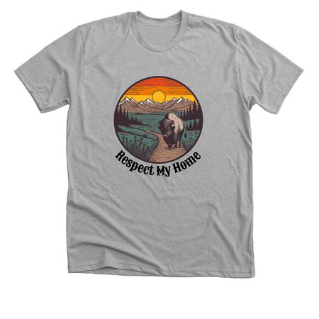 Respect Their Home, a Athletic Heather Premium Unisex Tee