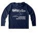 2026 Entanglement Responder Active Wear - 2, a True Navy UV Performance Long Sleeve Hoodie (back-view)