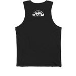 Let Opossums Live, a Black Premium Cotton Tank (back-view)