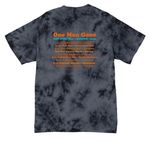 One Man Gone California Tour 2026, a Black Crystal Tie Dye Tee (back-view)