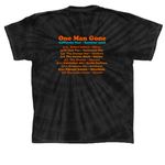 One Man Gone California Tour 2026, a Black Classic Tie Dye Tee (back-view)