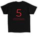 5 year Commerative Team Margaret Shirt, a Black Classic Unisex Tee (back-view)