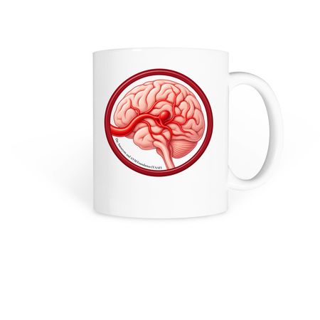The Aneurysm Anatomy Mug, a White Coffee Mug