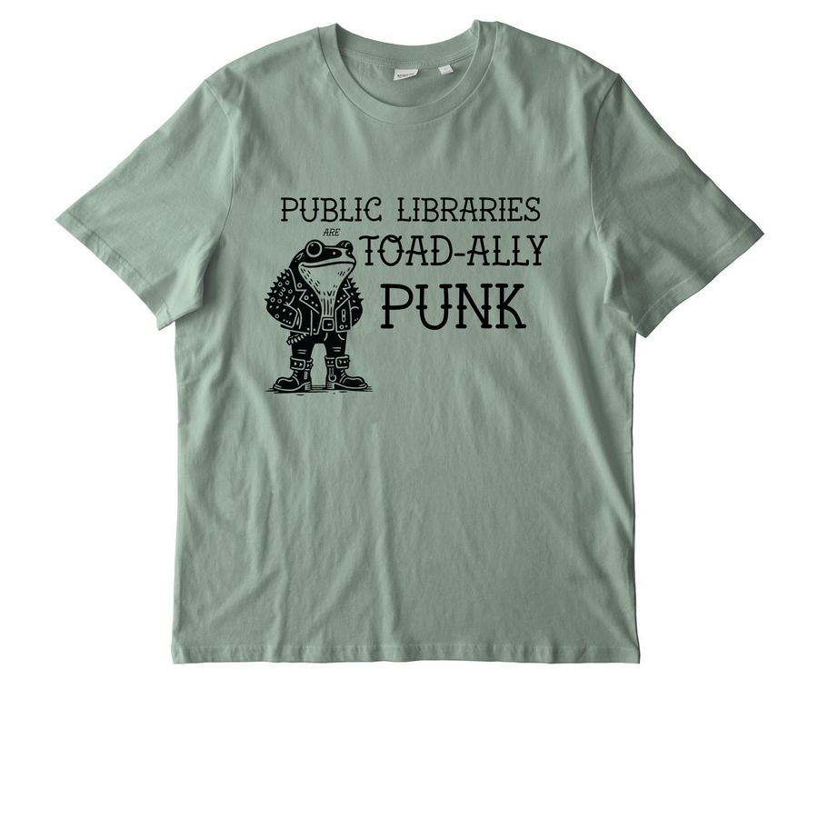 Public Libraries are TOAD-ally Punk, a Aloe Stanley/Stella Unisex Creator 2.0 Tee