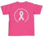 AAENP Breast Cancer Awareness, a Neon Pink Comfort Colors Unisex Tee (back-view)