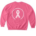 AAENP Breast Cancer Awareness, a Pink Lemonade Softstyle Crewneck Sweatshirt (back-view)