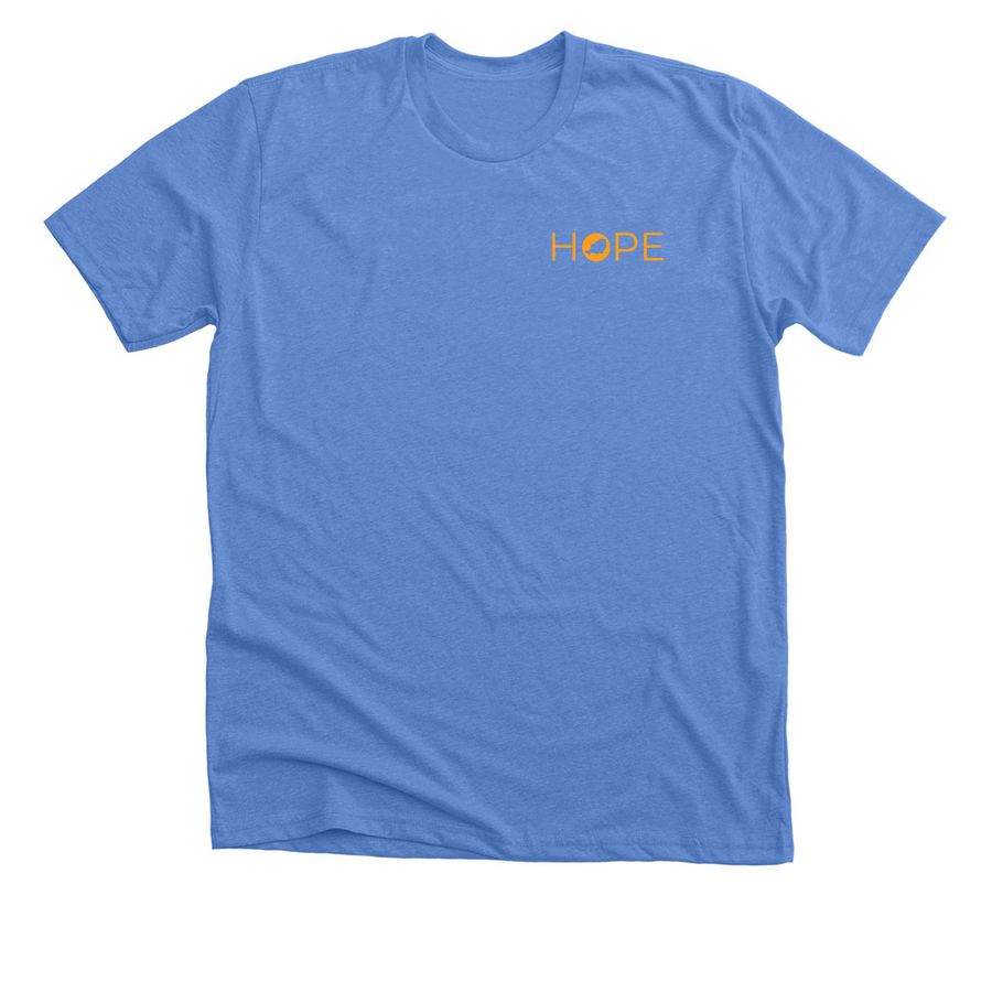 Colorful Niger-Hope, a Heather Columbia Blue Premium Unisex Tee