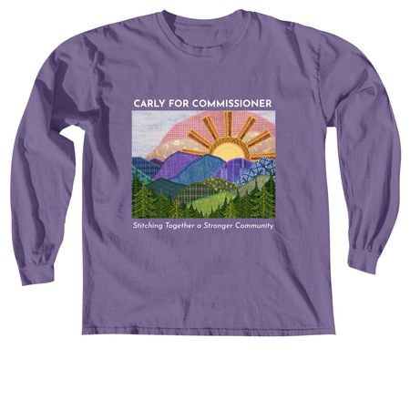 Long Sleeve Tees, a Grape Comfort Colors Long Sleeve Tee