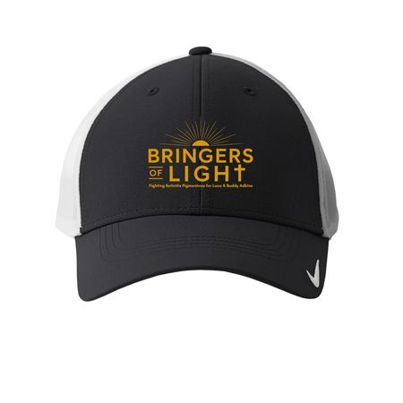 BRINGERS OF LIGHT HAT DROP, a Black/ White Printed Nike Dri-FIT Legacy Performance Cap