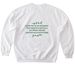 I am the vine, a White Softstyle Crewneck Sweatshirt (back-view)