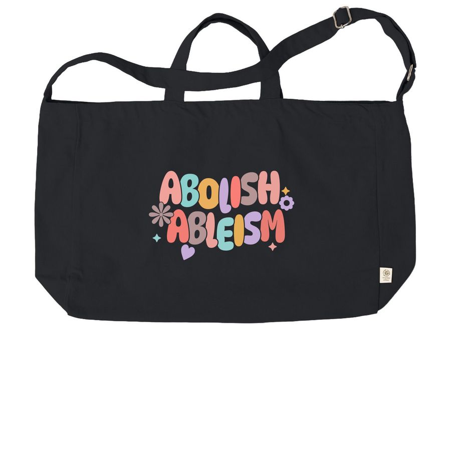 Abolish Ableism Tote, a Black Reclaimist G2G Tote Bag