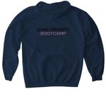 I Built Strong Bones, a Navy Gildan Softstyle Pullover Hoodie (back-view)