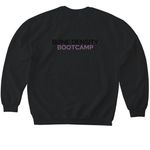 I Built Strong Bones, a Black Softstyle Crewneck Sweatshirt (back-view)