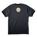 Organize The Block Ringer Tee, a Dark Heather Grey/ Jet Black Cotton Ringer Tee (back-view)