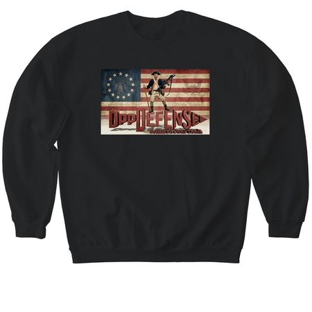 American DPPDefense&nbsp;, a Black Softstyle Crewneck Sweatshirt