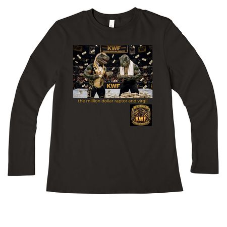 million dollar raptor and virgil&nbsp;, a Black Women?s Premium Long Sleeve Tee
