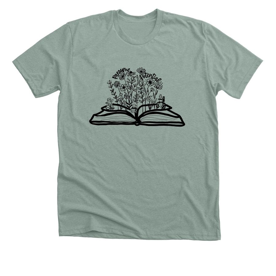 Presume Potential, a Heather Sage Premium Unisex Tee