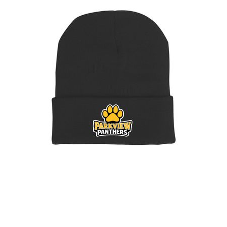 Parkview Beanie, a Black Printed Cuffed Beanie