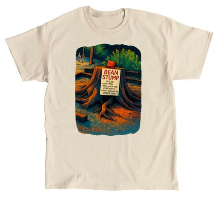 Bean Stump Graphic, a Sand Classic Unisex Tee