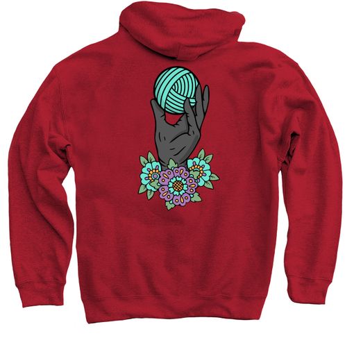 Yarn Hoarders Anonymous Official Merch #1! 😍 Cardinal Red Hoodie