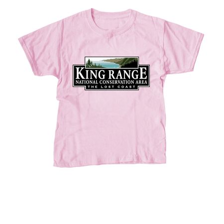King Range National Conservation Area, a Light Pink Youth Unisex Tee