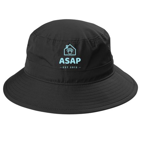 Bucket Hat, a Black Printed UV Bucket Hat