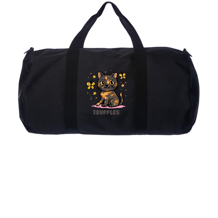 Duffel Bags by @trufflesthetortie, a Black Day Tripper Duffel Bag