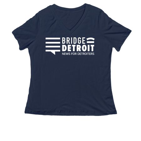 Women's Tee, a Navy Women's Relaxed V-Neck Tee