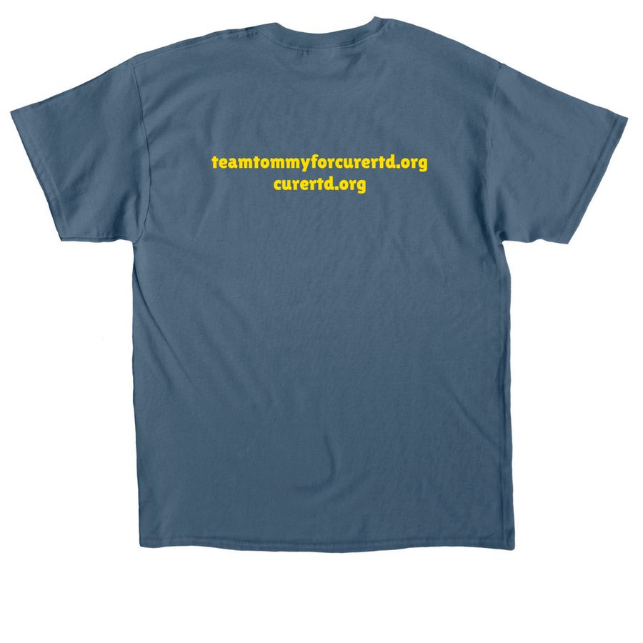 Team Tommy T-Shirts, a Indigo Blue Classic Unisex Tee (back-view)