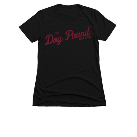 Dog Pound Shirt, Women's Slim Fit 128 No Heli, a Black Women's Slim Fit Tee