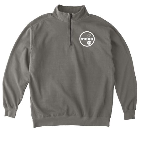 Meno Wear (Definition), a Grey Comfort Colors Quarter Zip Pullover