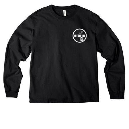 Meno Wear (Definition), a Black Unisex Heavyweight Long Sleeve Tee