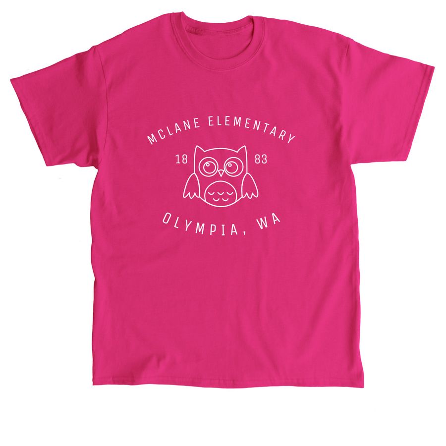 White Outline Owl-Tops, a Heliconia Classic Unisex Tee