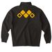 HVU Quarter Zip, a Black Midweight Quarter Zip Pullover (back-view)