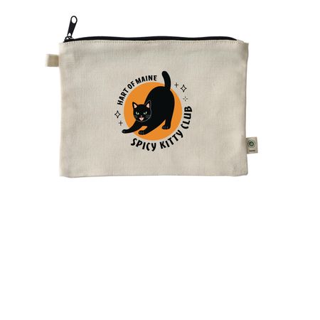 HART Spicy Kitty Club Pouch, a Natural 9"x7" Hemp Blend Pouch