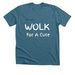Team Wolk For A Cure, a Heather Deep Teal Premium Unisex Tee