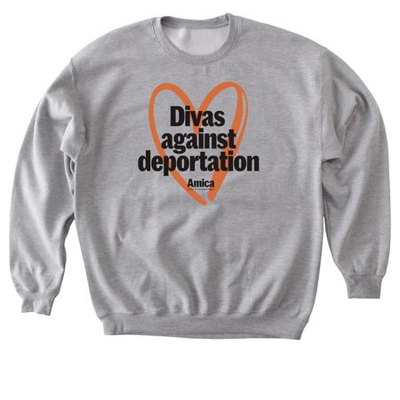 Divas against deportation, a Sport Grey Softstyle Crewneck Sweatshirt