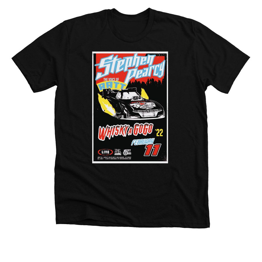 STEPHEN PEARCY and James Day Funny Car Tee&nbsp;, a Solid Black Blend Premium Unisex Tee