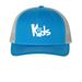 NCC Kids II, a Cobalt Blue/ Grey Printed Five-Panel Trucker Cap