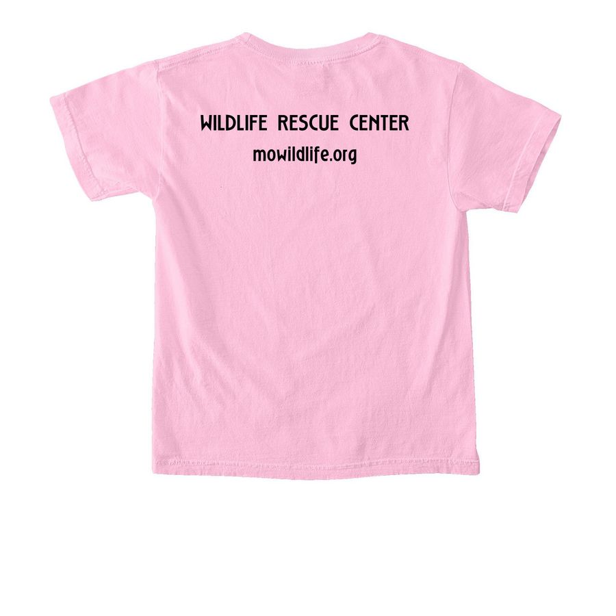 wildin' out, a Blossom Comfort Colors Youth Tee (back-view)