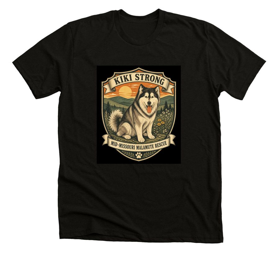 Kiki Strong&nbsp;, a Black Heather Premium Unisex Tee