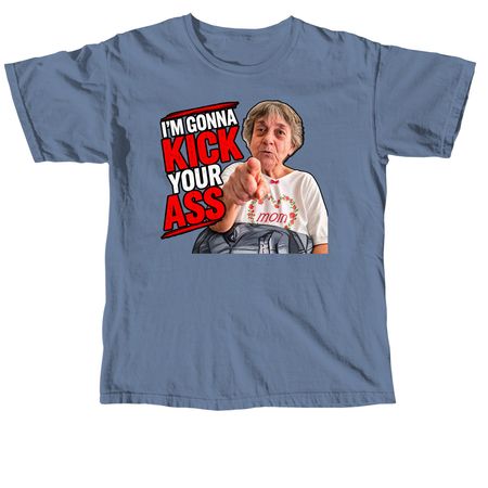 Ass Kicking Grandma, a Blue Jean Comfort Colors Unisex Tee