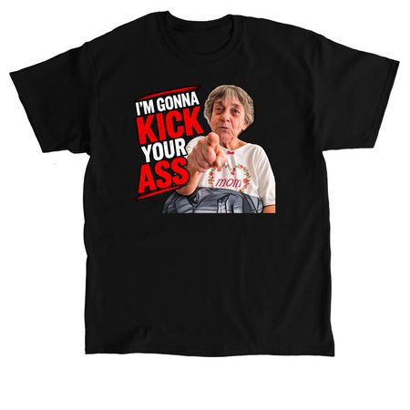 Ass Kicking Grandma, a Black Classic Unisex Tee