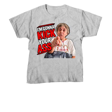 Ass Kicking Grandma, a Sport Grey Youth Unisex Tee