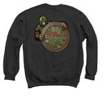 DaaSquatch Round & Proud!, a Black Crewneck Sweatshirt (back-view)