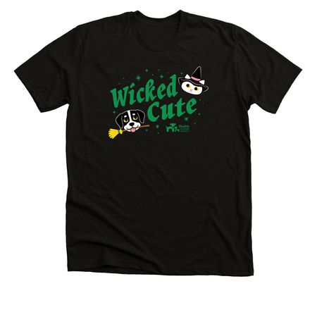Wicked Cute, a Solid Black Blend Premium Unisex Tee