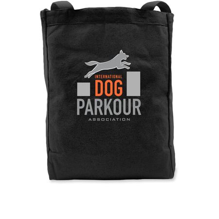 International Dog Parkour Association Bags!, a Black Recycled Cotton Tote Bag