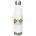 The World & Everything in It Water Bottle, a White Stainless Steel Water Bottle