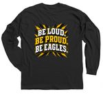 Apex Eagles Classic Tee, a Black Classic Long Sleeve Tee (back-view)