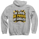 Apex Eagles Classic Tee, a Sport Grey Pullover Hoodie (back-view)
